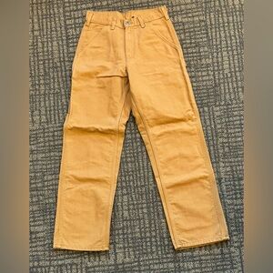 Carhartt Loose Straight Washed Duck Lined Dungaree flannel lined sizeL28x32